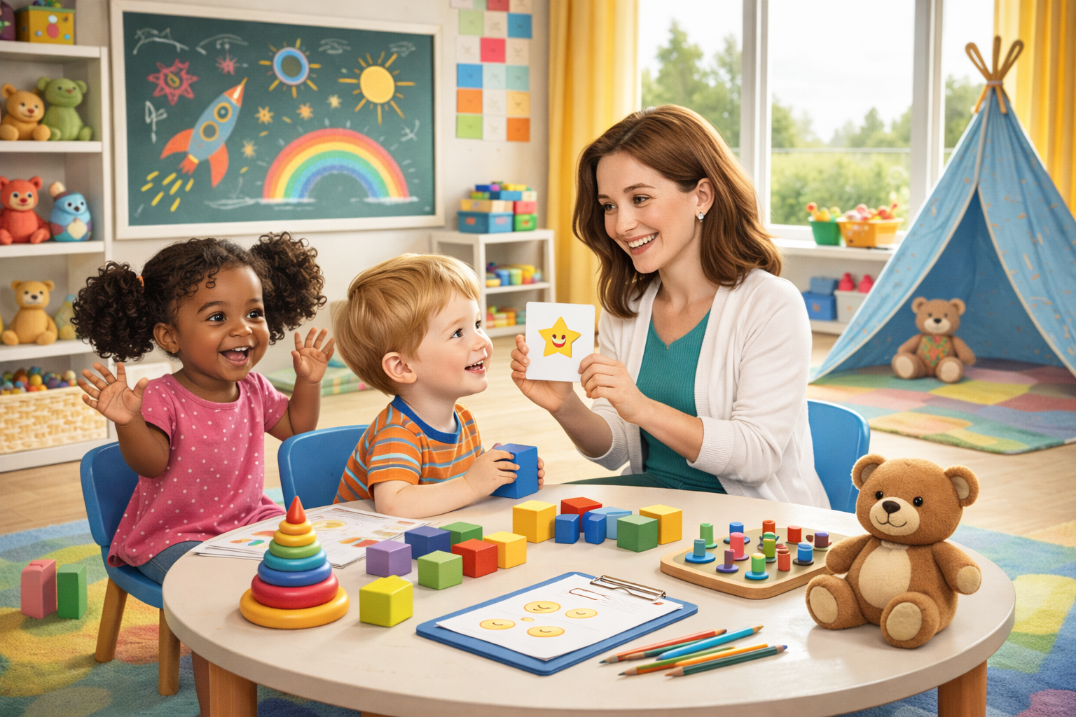 Clinical child assessment in a playful setting