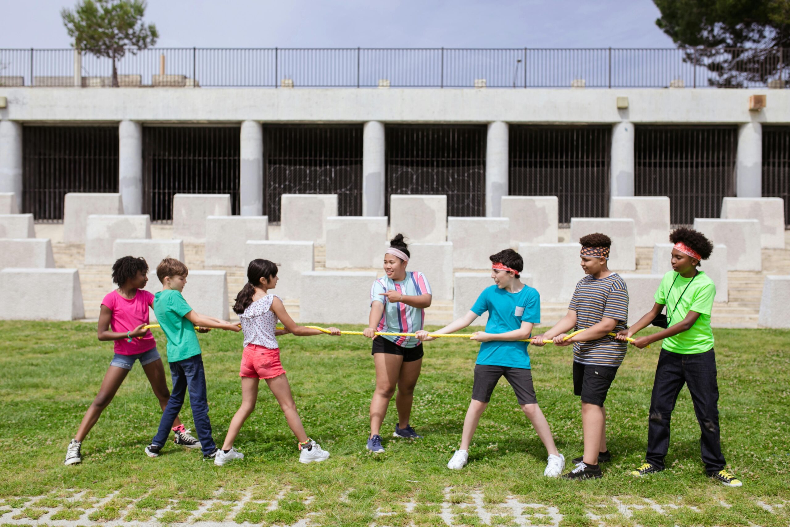 Children interacting and developing social skills